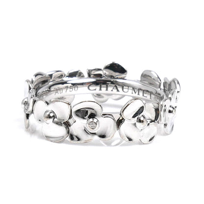 Chaumet ショーメ K18WG ホワイトゴールド オルタンシア リング・指輪 8号 48 4.5g レディース【中古】【美品】