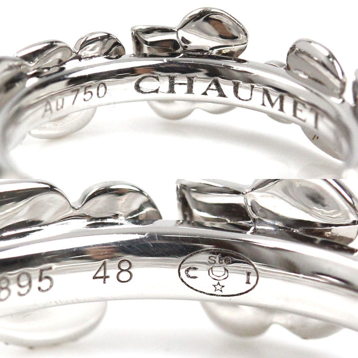 Chaumet ショーメ K18WG ホワイトゴールド オルタンシア リング・指輪 8号 48 4.5g レディース【中古】【美品】
