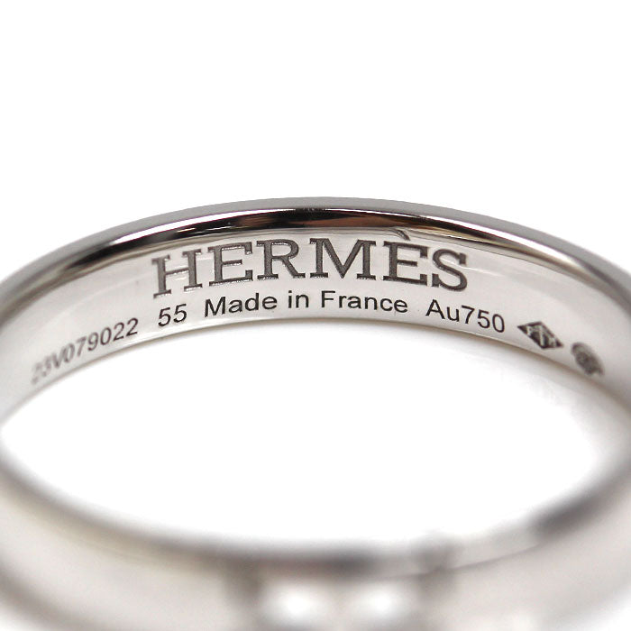 HERMES エルメス K18WG ホワイトゴールド ヘラクレス リング・指輪 H119854B 14.5号 55 3.6g レディース【中古】【美品】