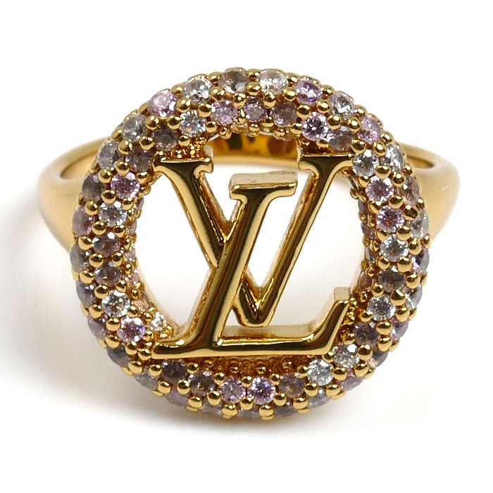 LOUIS VUITTON ルイ・ヴィトン メタル ラインストーン ルイーズ トレゾール リング・指輪 M1221M TE2283 12.5号 レディース【中古】