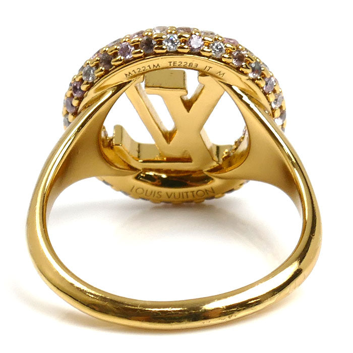 LOUIS VUITTON ルイ・ヴィトン メタル ラインストーン ルイーズ トレゾール リング・指輪 M1221M TE2283 12.5号 レディース【中古】