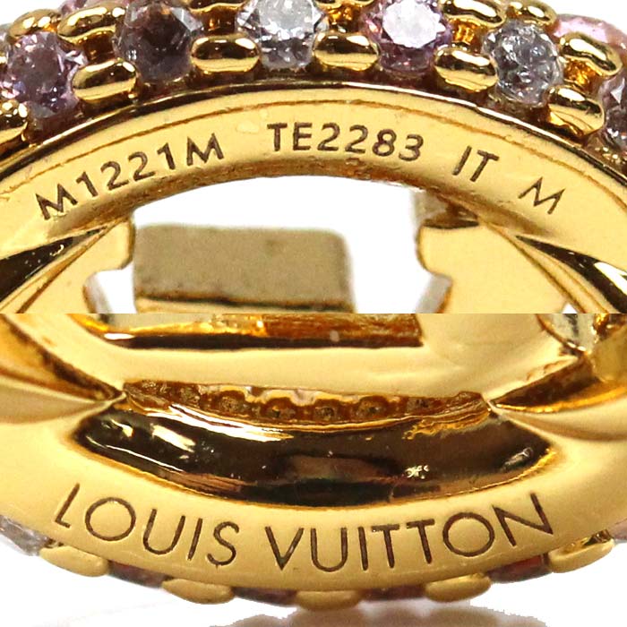 LOUIS VUITTON ルイ・ヴィトン メタル ラインストーン ルイーズ トレゾール リング・指輪 M1221M TE2283 12.5号 レディース【中古】