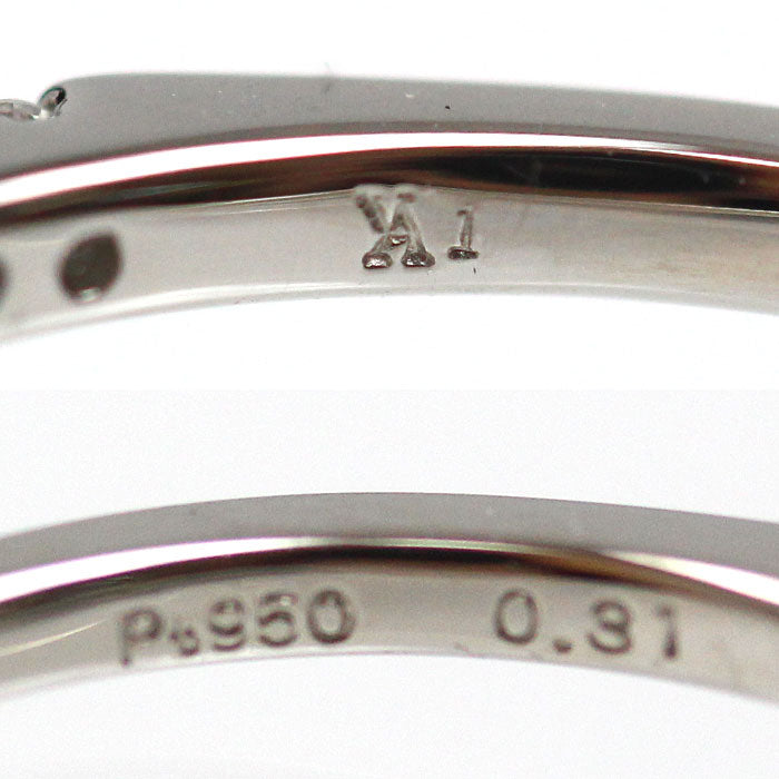 Vendome Aoyama ヴァンドーム青山 Pt950プラチナ グレース ダイヤ リング・指輪 AE_R8228 ダイヤモンド0.31ct 13号 3.0g レディース【中古】【美品】