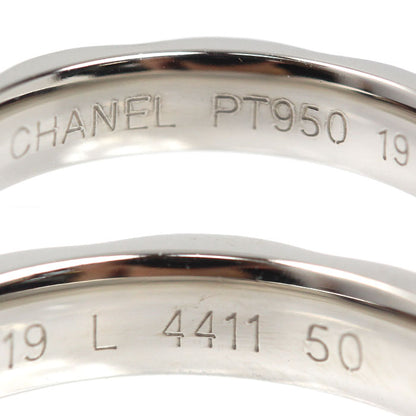 CHANEL シャネル Pt950プラチナ マトラッセ 10Pダイヤ リング・指輪 ダイヤモンド 10号 50 4.8g レディース【中古】【美品】