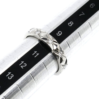 CHANEL シャネル Pt950プラチナ マトラッセ 10Pダイヤ リング・指輪 ダイヤモンド 10号 50 4.8g レディース【中古】【美品】
