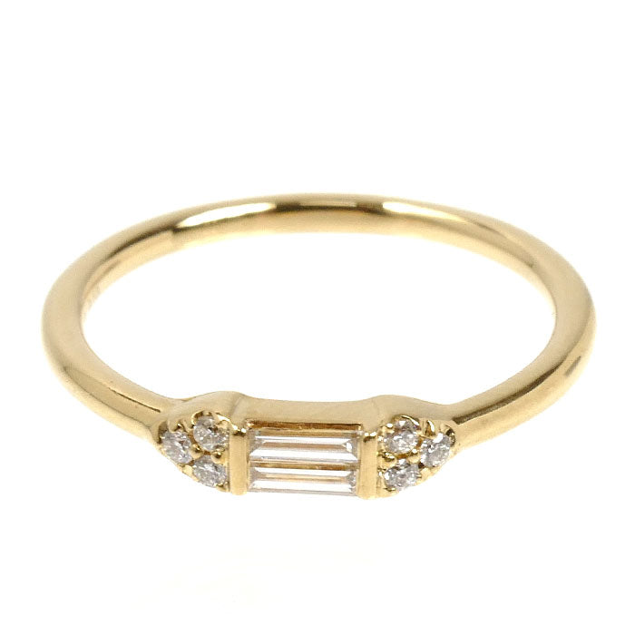 BELLESIORA K18YG イエローゴールド リング・指輪 ダイヤモンド0.13ct 11号 2.0g レディース【中古】【美品】
