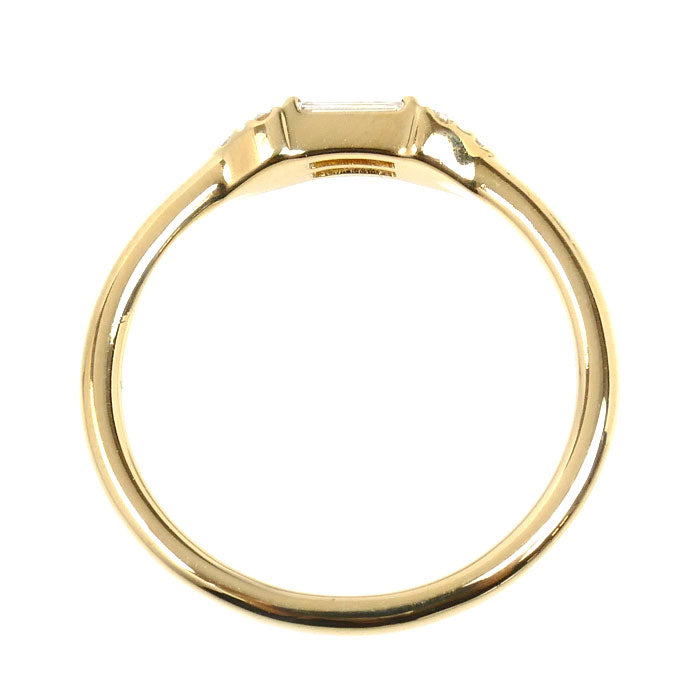 BELLESIORA K18YG イエローゴールド リング・指輪 ダイヤモンド0.13ct 11号 2.0g レディース【中古】【美品】