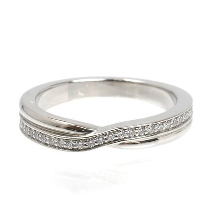 HARRY WINSTON ハリーウィンストン Pt950プラチナ ワンロウ パヴェ バンド ダイヤ リング・指輪 WBDPRD1RTST ダイヤモンド 7.5号 5.3g レディース【中古】【美品】