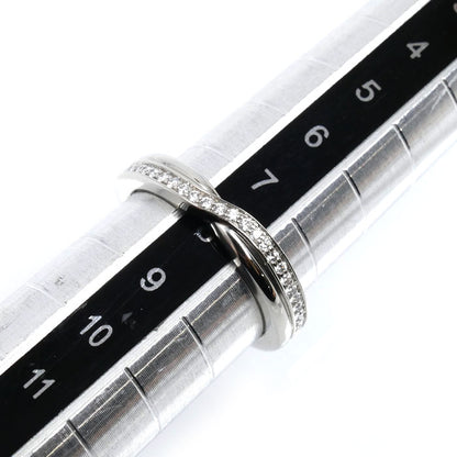 HARRY WINSTON ハリーウィンストン Pt950プラチナ ワンロウ パヴェ バンド ダイヤ リング・指輪 WBDPRD1RTST ダイヤモンド 7.5号 5.3g レディース【中古】【美品】