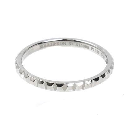 Boucheron ブシュロン Pt950プラチナ クルドパリ スモール リング・指輪 JAL01160 16.5号 57 3.2g レディース【中古】【美品】