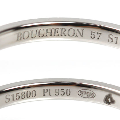 Boucheron ブシュロン Pt950プラチナ クルドパリ スモール リング・指輪 JAL01160 16.5号 57 3.2g レディース【中古】【美品】
