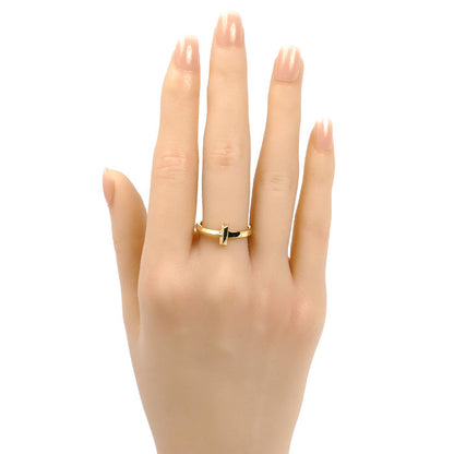 TIFFANY&Co. ティファニー K18YG イエローゴールド Tワン ナロー リング・指輪 67796950 13号 4.3g レディース【中古】【美品】