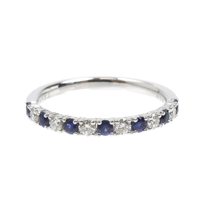 TASAKI タサキ K18WG ホワイトゴールド ダイヤ サファイア リング・指輪 ダイヤモンド0.19ct サファイア 11号 2.2g レディース【中古】