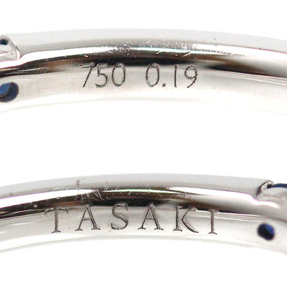 TASAKI タサキ K18WG ホワイトゴールド ダイヤ サファイア リング・指輪 ダイヤモンド0.19ct サファイア 11号 2.2g レディース【中古】