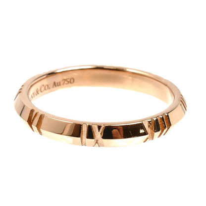 TIFFANY&Co. ティファニー K18PG ピンクゴールド アトラス X クローズド ナロー リング・指輪 16.5号 4.0g ユニセックス【中古】【美品】