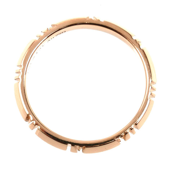 TIFFANY&Co. ティファニー K18PG ピンクゴールド アトラス X クローズド ナロー リング・指輪 16.5号 4.0g ユニセックス【中古】【美品】