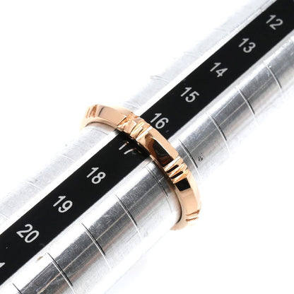 TIFFANY&Co. ティファニー K18PG ピンクゴールド アトラス X クローズド ナロー リング・指輪 16.5号 4.0g ユニセックス【中古】【美品】
