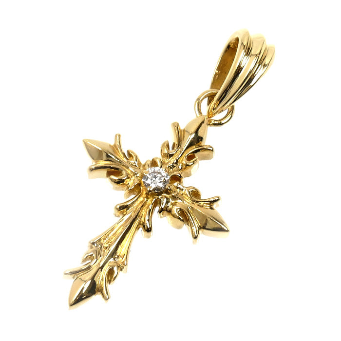 ゆきざき K18YG イエローゴールド レガリア ペンダントトップ YMR34.12.6.5 ダイヤモンド0.03ct 2.8g ユニセックス【中古】【美品】