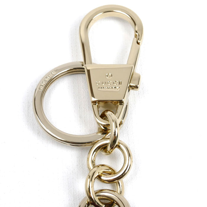 GUCCI グッチ GGスプリームキャンバス 日本限定 ヒグチユウコ 猫 キーチェーン チャーム ‎851743 FAFC1 8165 レディース【未使用】【買取品】