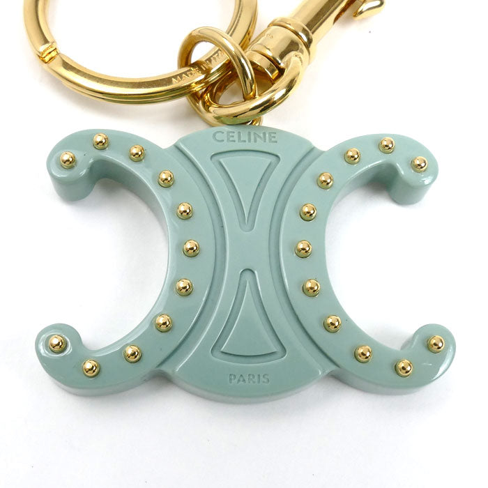 CELINE セリーヌ アセテート メタル トリオンフ キーリング チャーム 49J607GGP.31LY レディース【中古】