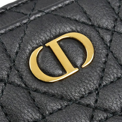 Dior ディオール ディオール カロ アカシア 二つ折り財布 ブラック S5240UWHC_M900 カナージュ レディース【中古】【美品】