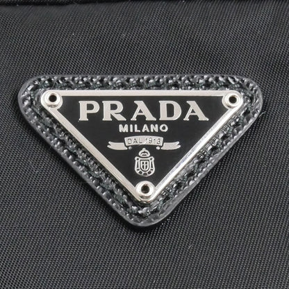 PRADA プラダ テスート トライアングルロゴ ポーチ ブラック 1NE175 R067 F0002 ICチップ レディース【中古】【美品】