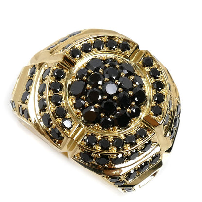 CORE JEWELS ADRASTEA コアジュエルス アドラステア K18YG イエローゴールド ブラックダイヤ リング・指輪 ブラックダイヤモンド3.5ct 20.5号 37.2g メンズ【中古】【美品】