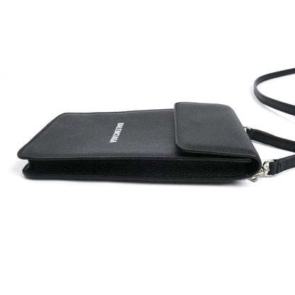 BALENCIAGA バレンシアガ CASH フォン&カードホルダー ショルダーバッグ ブラック 640536 ユニセックス【中古】【美品】