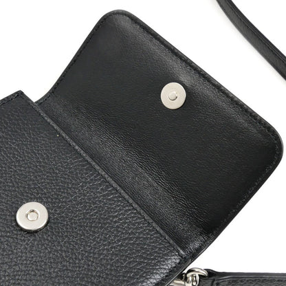 BALENCIAGA バレンシアガ CASH フォン&カードホルダー ショルダーバッグ ブラック 640536 ユニセックス【中古】【美品】