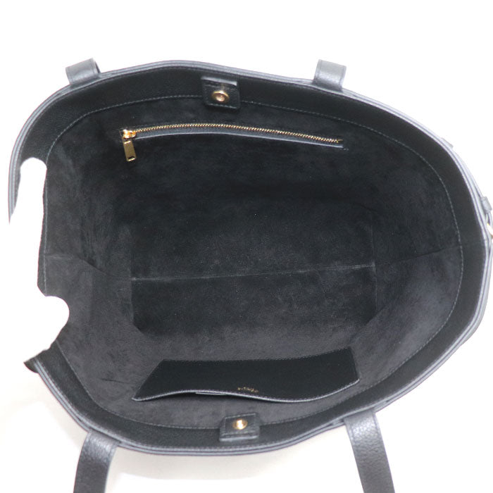 CELINE セリーヌ スモール カバ アナイス キュイル トリオンフ トートバッグ ブラック 121753ENY.37NO レディース【中古】【美品】