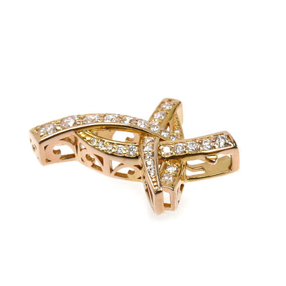 ゆきざき K18PG ピンクゴールド ル・ペティットマン ペンダントトップ ダイヤモンド0.30ct 1.8g Sサイズ レディース【中古】