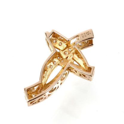 ゆきざき K18PG ピンクゴールド ル・ペティットマン ペンダントトップ ダイヤモンド0.30ct 1.8g Sサイズ レディース【中古】