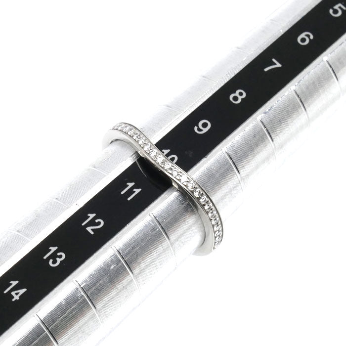 CARTIER カルティエ Pt950プラチナ バレリーナ カーブ ハーフエタニティ ダイヤ リング・指輪 B4093050 ダイヤモンド 10号 50 2.8g レディース【中古】【美品】