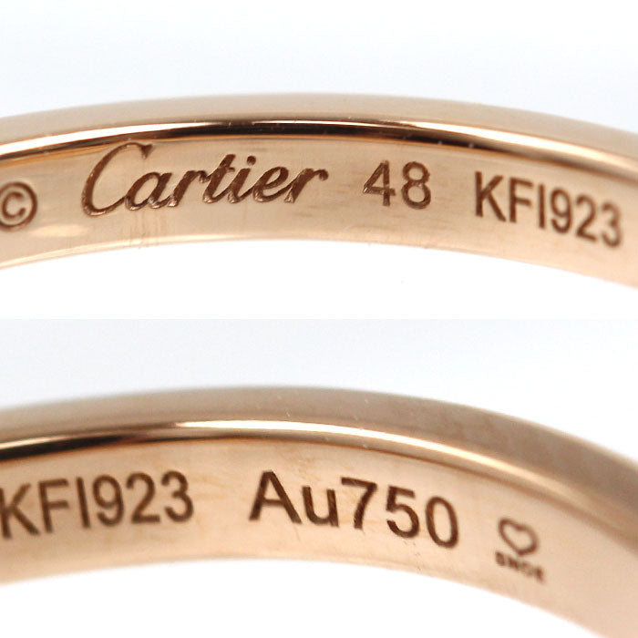 CARTIER カルティエ K18PG ピンクゴールド バレリーナ カーブ ウェディング リング・指輪 B4098548 8号 48 2.2g レディース【中古】【美品】