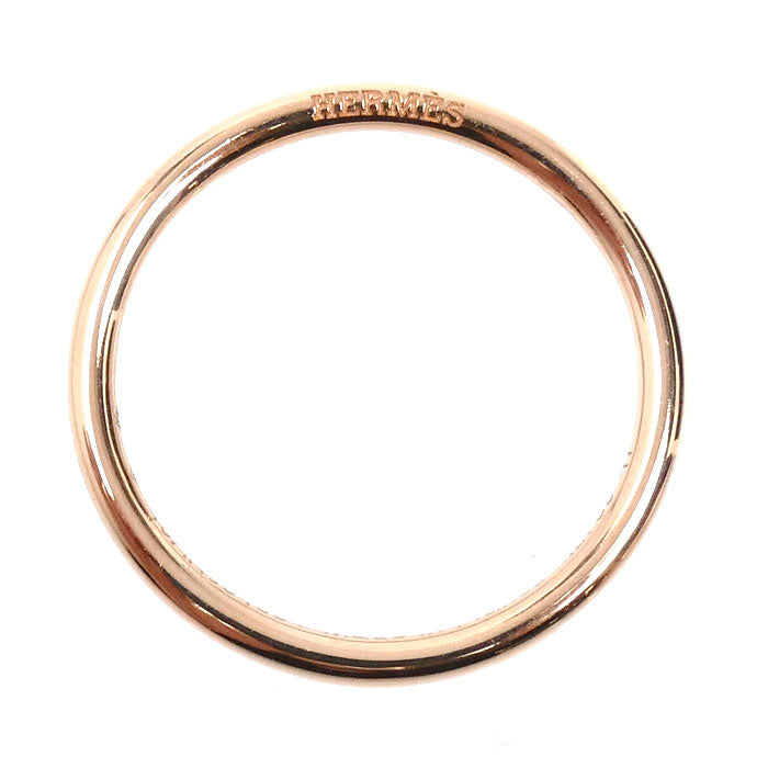 HERMES エルメス K18PG ピンクゴールド ウェディング リング・指輪 H119810B 7号 47 1.3g レディース【中古】【美品】