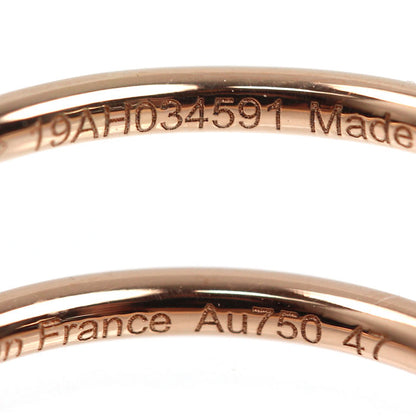 HERMES エルメス K18PG ピンクゴールド ウェディング リング・指輪 H119810B 7号 47 1.3g レディース【中古】【美品】