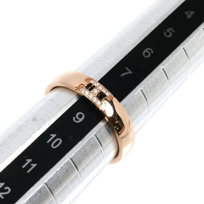 HERMES エルメス K18PG ピンクゴールド ヘラクレス ダイヤ リング・指輪 H119850B ダイヤモンド 8号 48 3.1g レディース【中古】【美品】