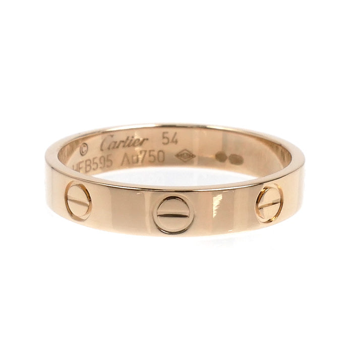 CARTIER カルティエ K18PG ピンクゴールド ミニラブ リング・指輪 B4085254 13.5号 54 3.2g レディース【中古】【美品】