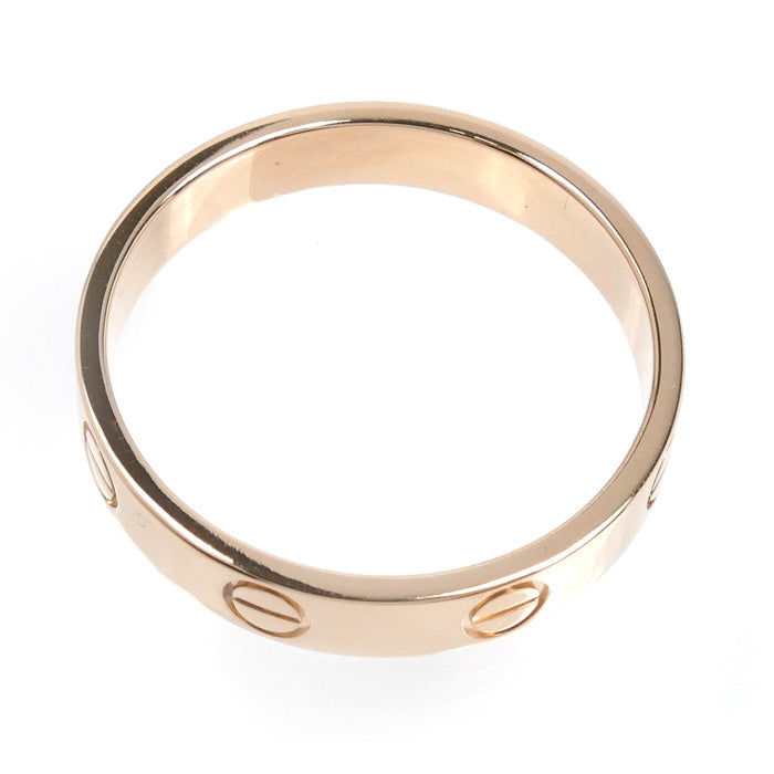 CARTIER カルティエ K18PG ピンクゴールド ミニラブ リング・指輪 B4085254 13.5号 54 3.2g レディース【中古】【美品】