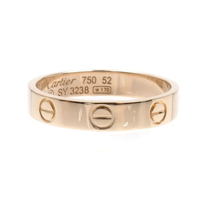CARTIER カルティエ K18PG ピンクゴールド ミニラブ リング・指輪 12号 52 3.0g レディース【中古】【美品】