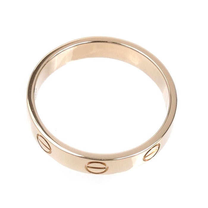 CARTIER カルティエ K18PG ピンクゴールド ミニラブ リング・指輪 12号 52 3.0g レディース【中古】【美品】