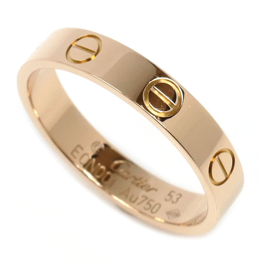 CARTIER カルティエ K18PG ピンクゴールド ミニラブ リング・指輪 B4085253 12.5号 53 3.1g レディース【中古】【美品】