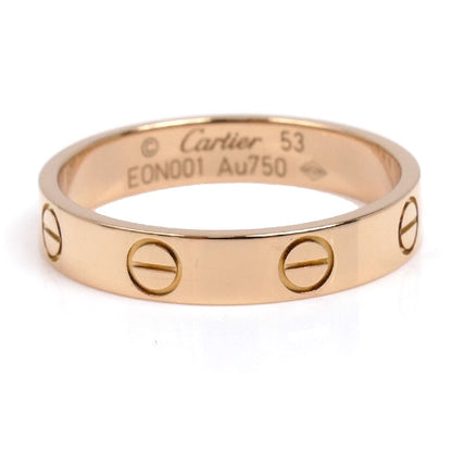 CARTIER カルティエ K18PG ピンクゴールド ミニラブ リング・指輪 B4085253 12.5号 53 3.1g レディース【中古】【美品】