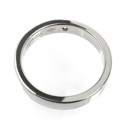 CARTIER カルティエ Pt950プラチナ エングレーブド 1P ダイヤ リング・指輪 B4051346 ダイヤモンド 6号 46 4.4g レディース【中古】【美品】