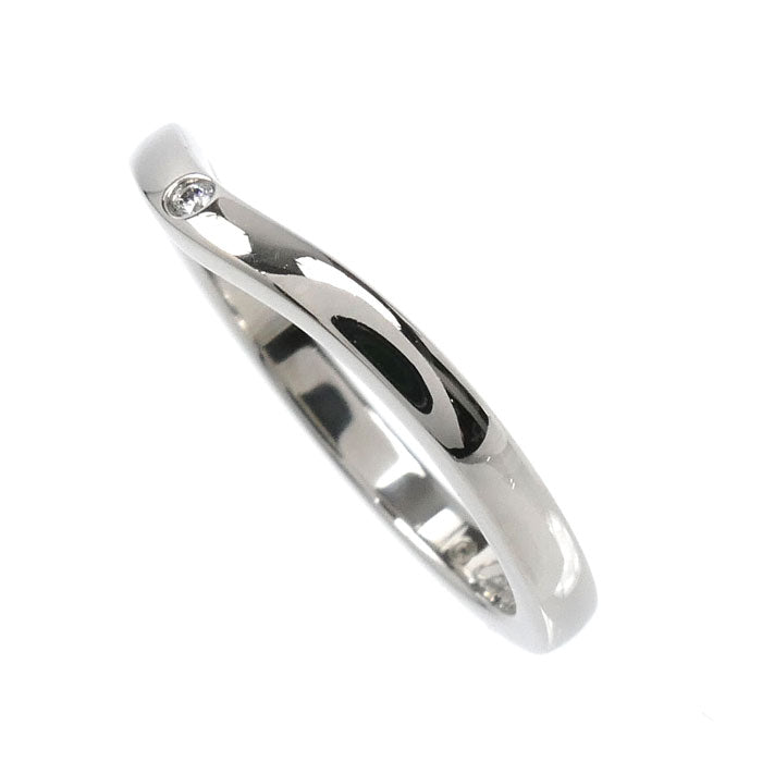 CARTIER カルティエ Pt950プラチナ バレリーナ カーブ ウェデング 3P ダイヤ リング・指輪 B4092948 ダイヤモンド 8号 48 3.2g レディース【中古】【美品】