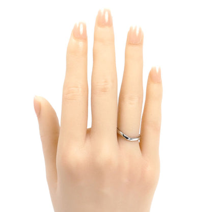 CARTIER カルティエ Pt950プラチナ バレリーナ カーブ ウェデング 3P ダイヤ リング・指輪 B4092948 ダイヤモンド 8号 48 3.2g レディース【中古】【美品】