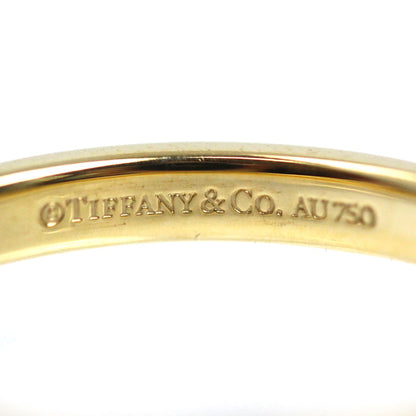 TIFFANY&Co. ティファニー K18YG イエローゴールド フラットバンド 3P ダイヤ リング・指輪 ダイヤモンド 21号 3.9g ユニセックス【中古】【美品】