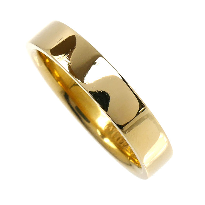 TIFFANY&Co. ティファニー K18YG イエローゴールド フラットバンド リング・指輪 15号 5.6g レディース【中古】