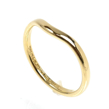 TIFFANY&Co. ティファニー K18YG イエローゴールド カーブドバンド リング・指輪 12号 2.3g レディース【中古】