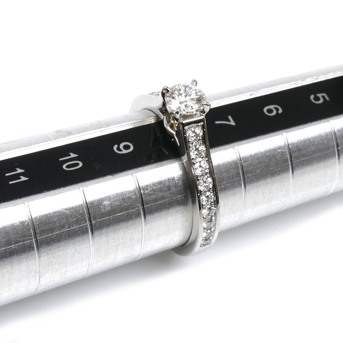 CARTIER カルティエ Pt950プラチナ ソリテール 1895 ハーフエタニティ リング・指輪 CRN4161048 ダイヤモンド 8号 48 3.7g レディース【中古】【美品】